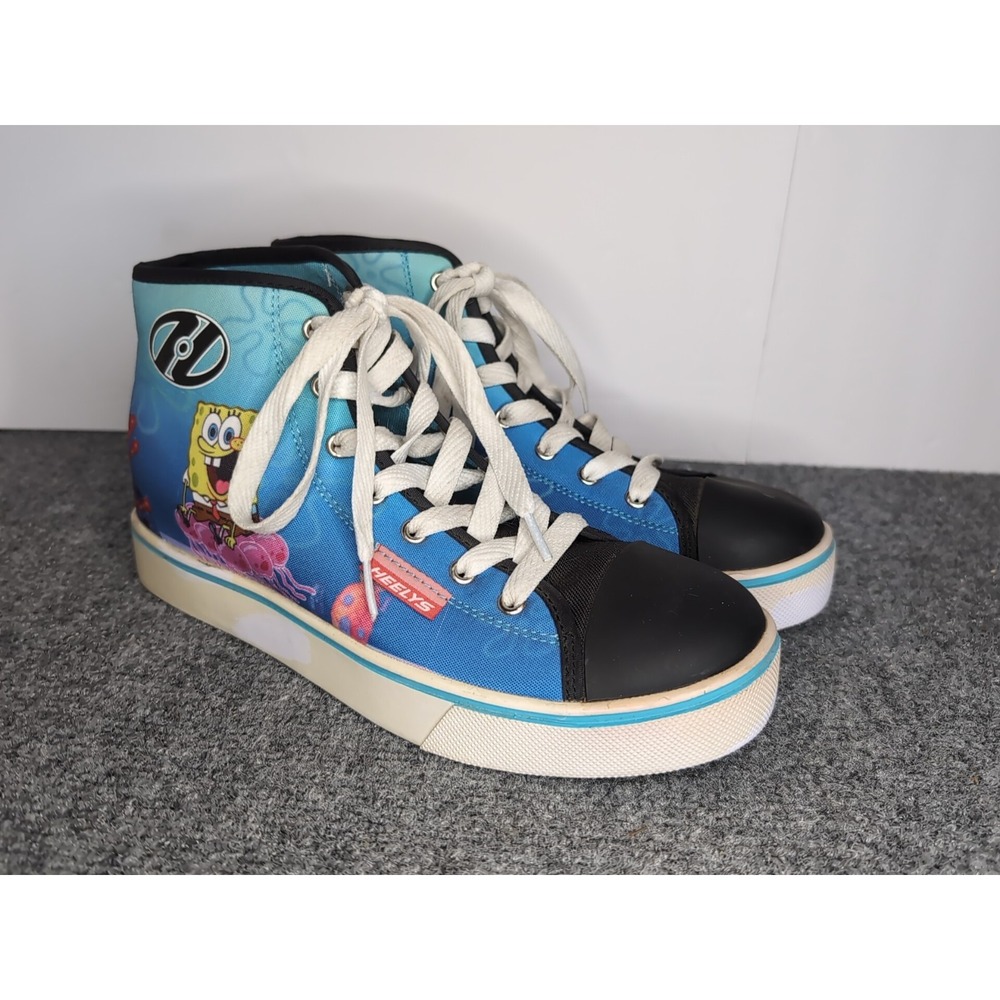 HEELYS Sneaker Skate Hustle SpongeBob Wheels Shoe Authentic Sz.7 Mens No‎ Wheels